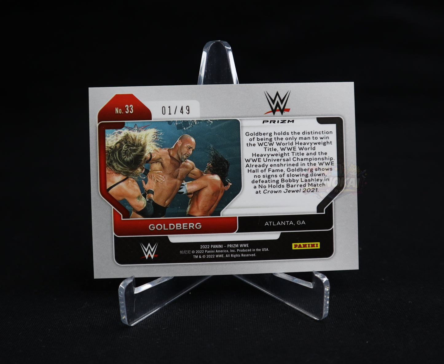 Goldberg - 2022 Panini Prizm WWE #33 Teal Prizm 01/49