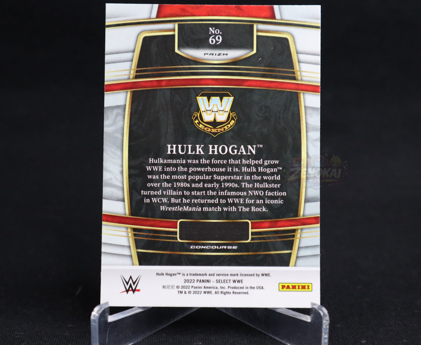 Hulk Hogan - 2022 Panini Select WWE Silver Prizm Concourse