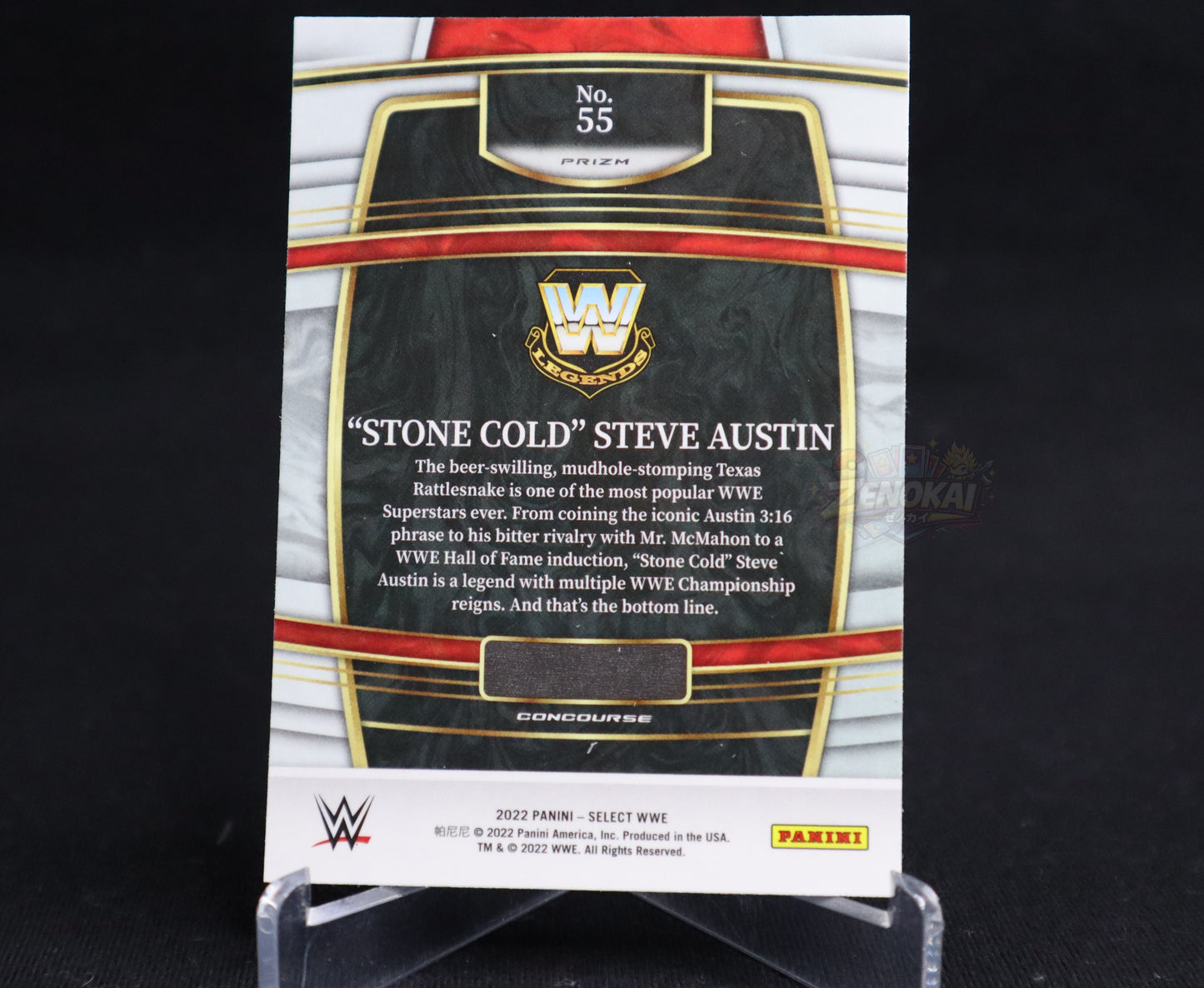 Stone Cold Steve Austin - 2022 Panini Select WWE Scope Prizms #55 Concourse