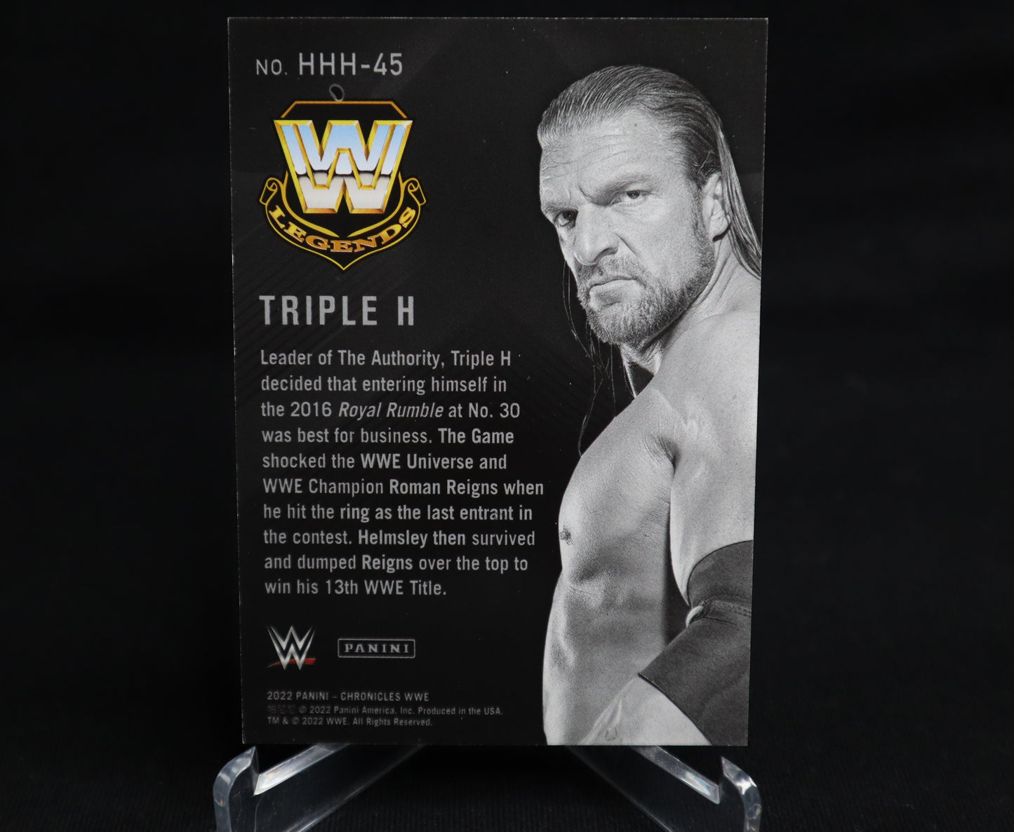 Triple H - 2022 CHRONICLES WWE It's All About The Game HHH-45 SP