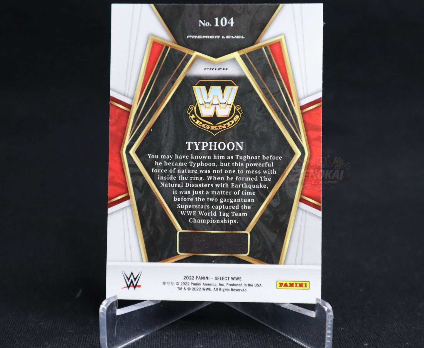 Typhoon - 2022 Panini Select WWE Premier Level #104 Silver Prizm