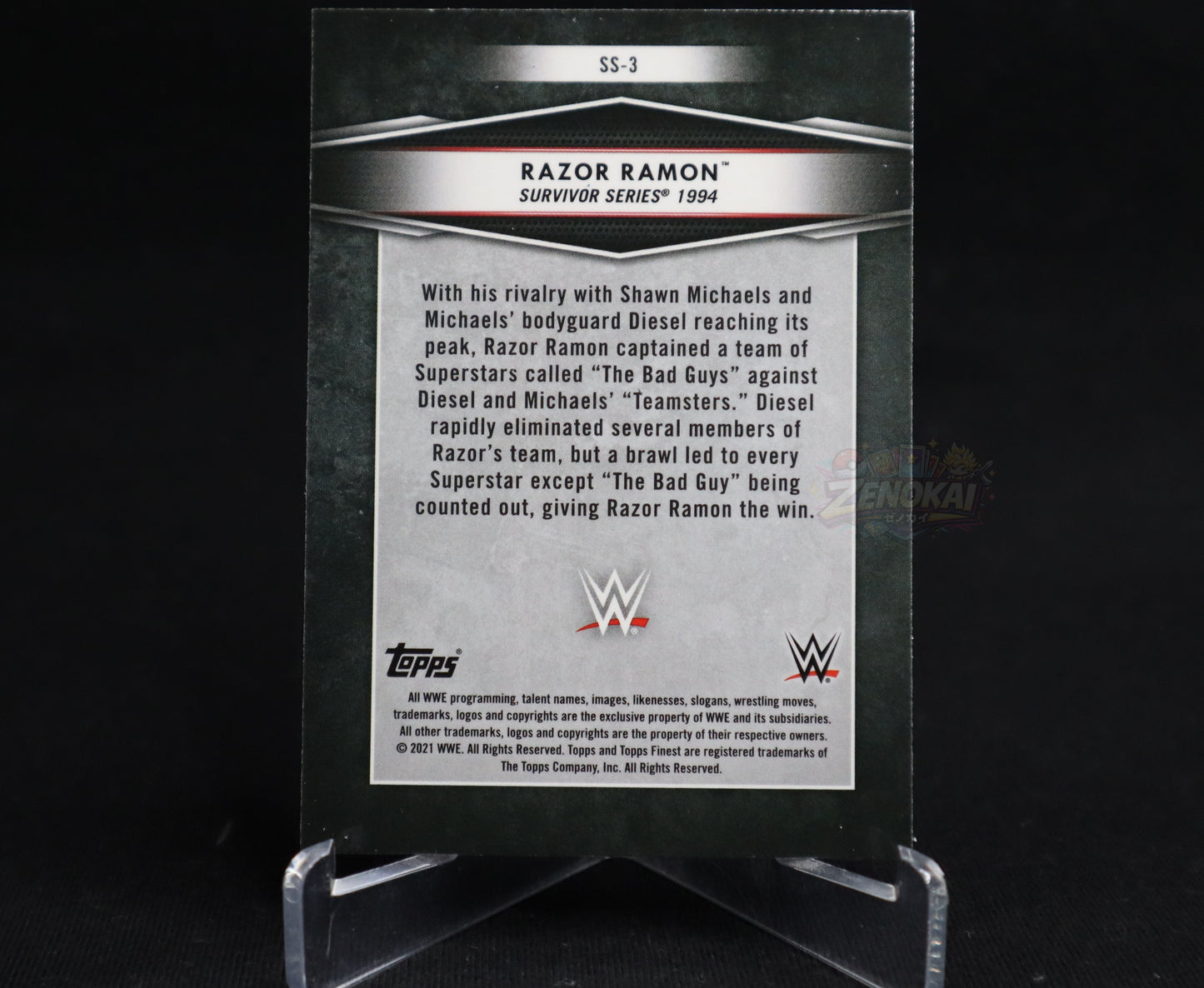Razor Ramon - 2021 Topps WWE Finest Sole Survivors Refractor #SS-3