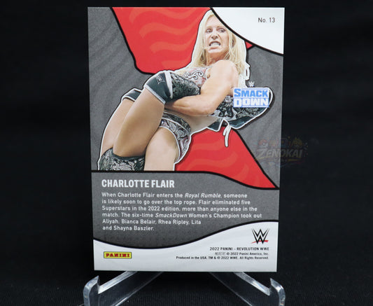 Charlotte Flair - 2022 Panini WWE Revolution SHOCK WAVE INSERT SP #13