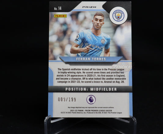 SPAIN 2021-22 Panini Prizm Premier League Red Prizm /199 Ferran Torres #14