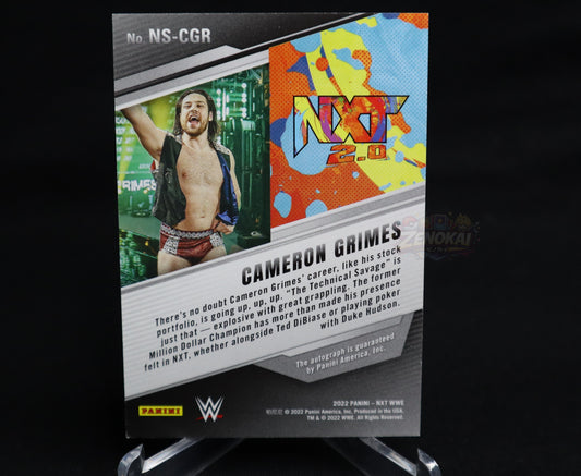 2022 Panini NXT Cameron Grimes 2.0 Parallel On Card Auto 08/25