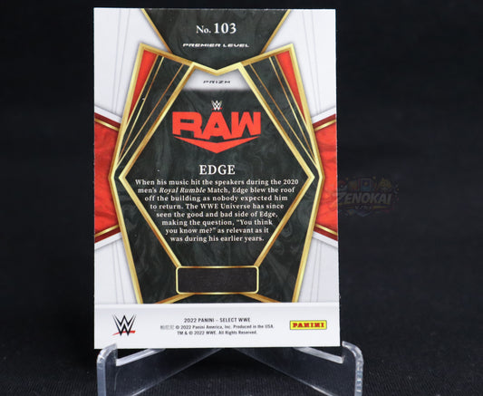 Edge - 2022 Panini Select WWE Premier Level Silver Prizm #103