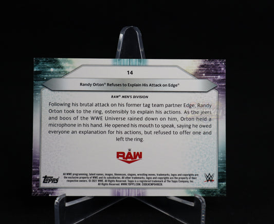 Randy Orton #14 2021 Topps WWE Purple /25