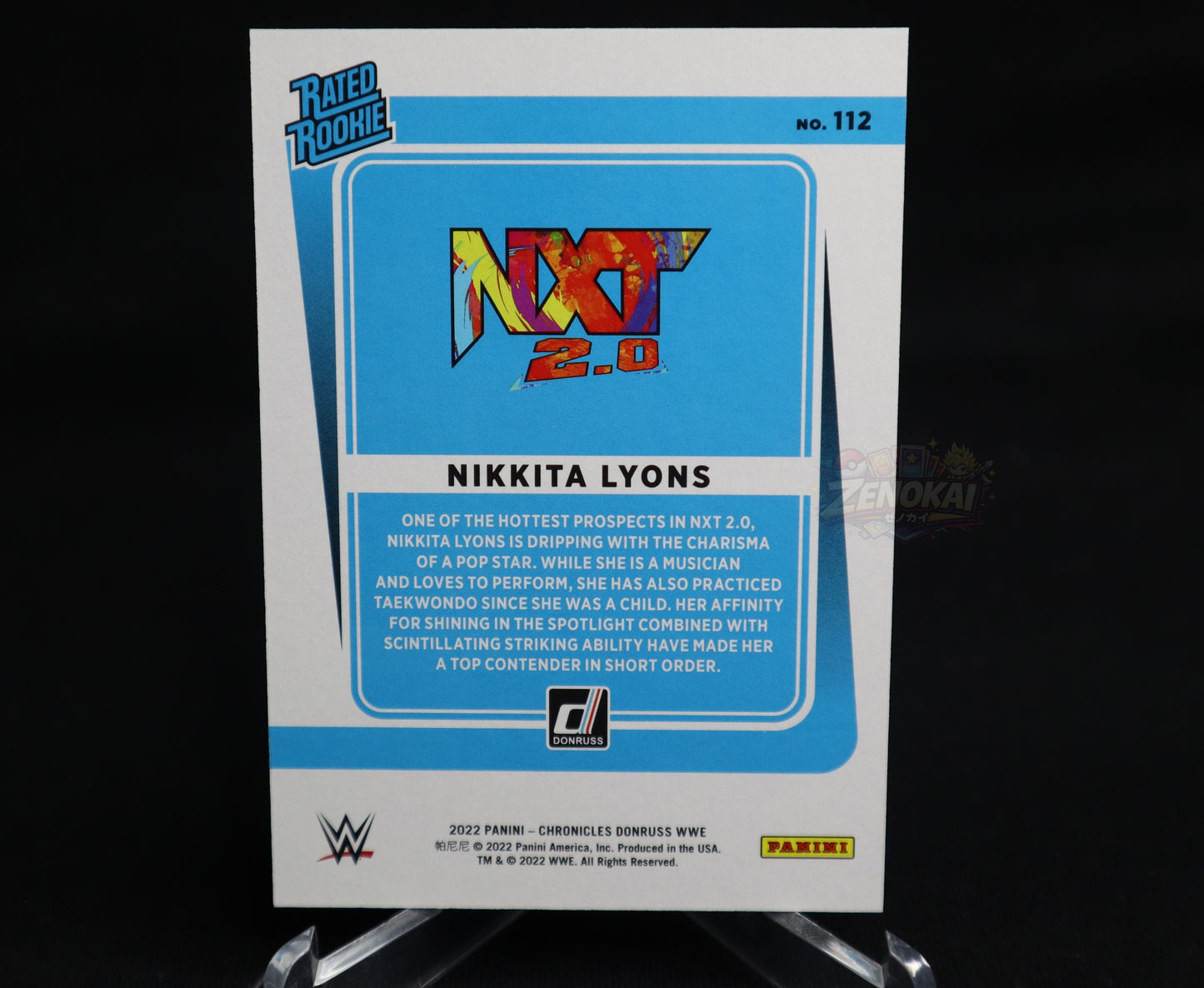 Nikkita Lyons - 2022 Panini Chronicles WWE Donruss ROOKIE PURPLE Rc 48/49