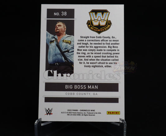Big Boss Man - 2022 Panini Chronicles WWE #38 Blue Parallel /99