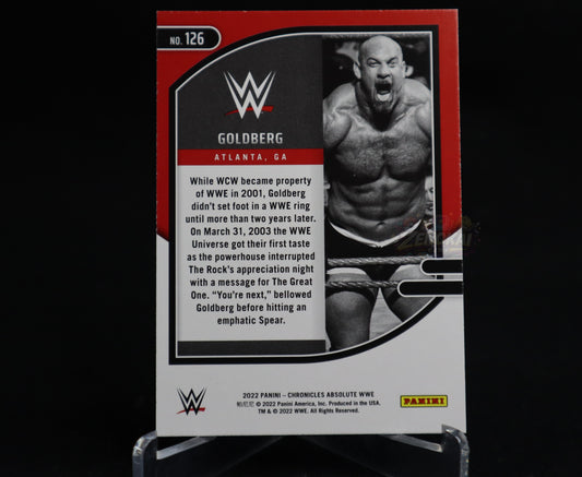 Goldberg - 2022 Panini Chronicles WWE Absolute Red #126