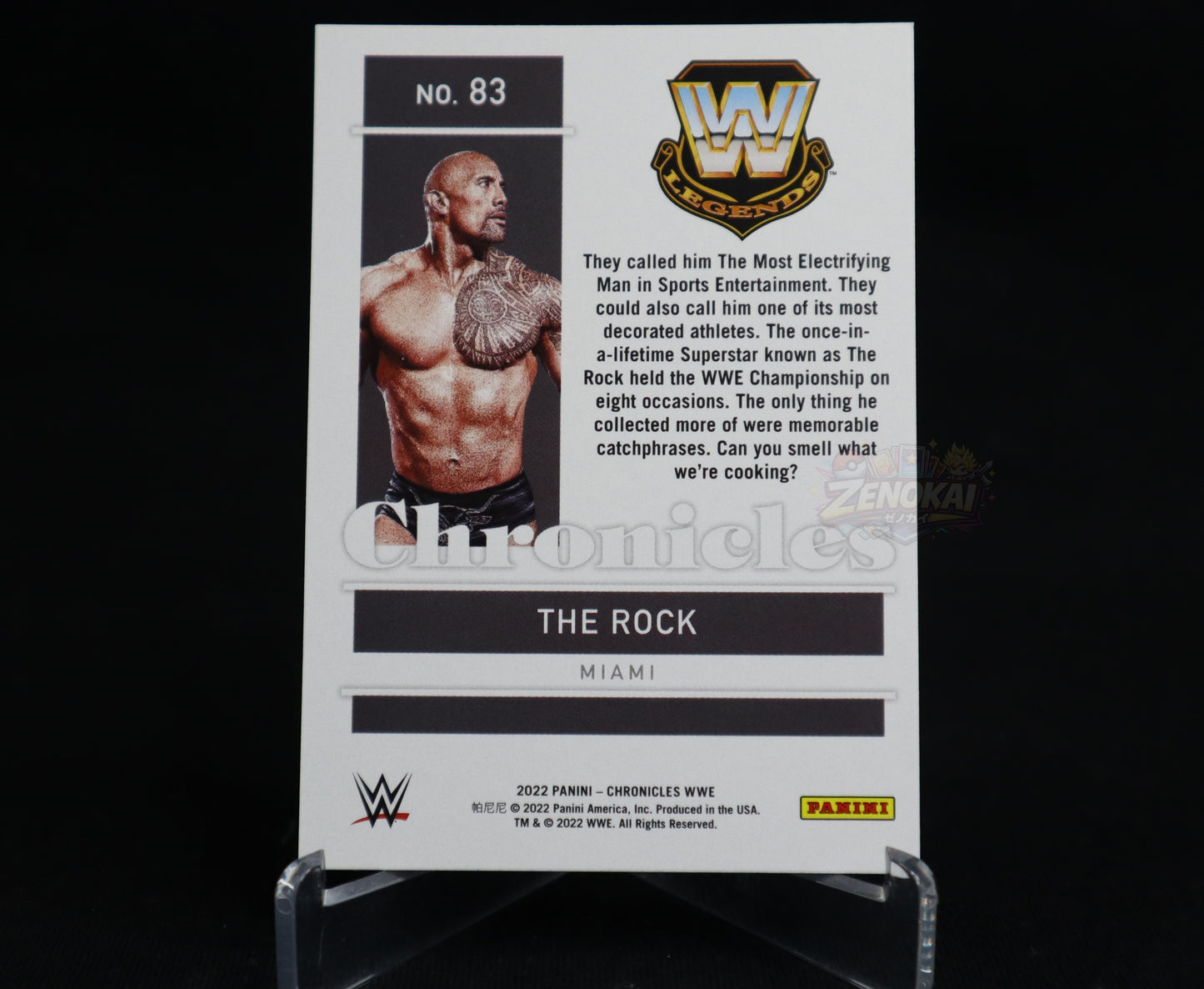 The Rock - 2022 Panini Chronicles WWE #83