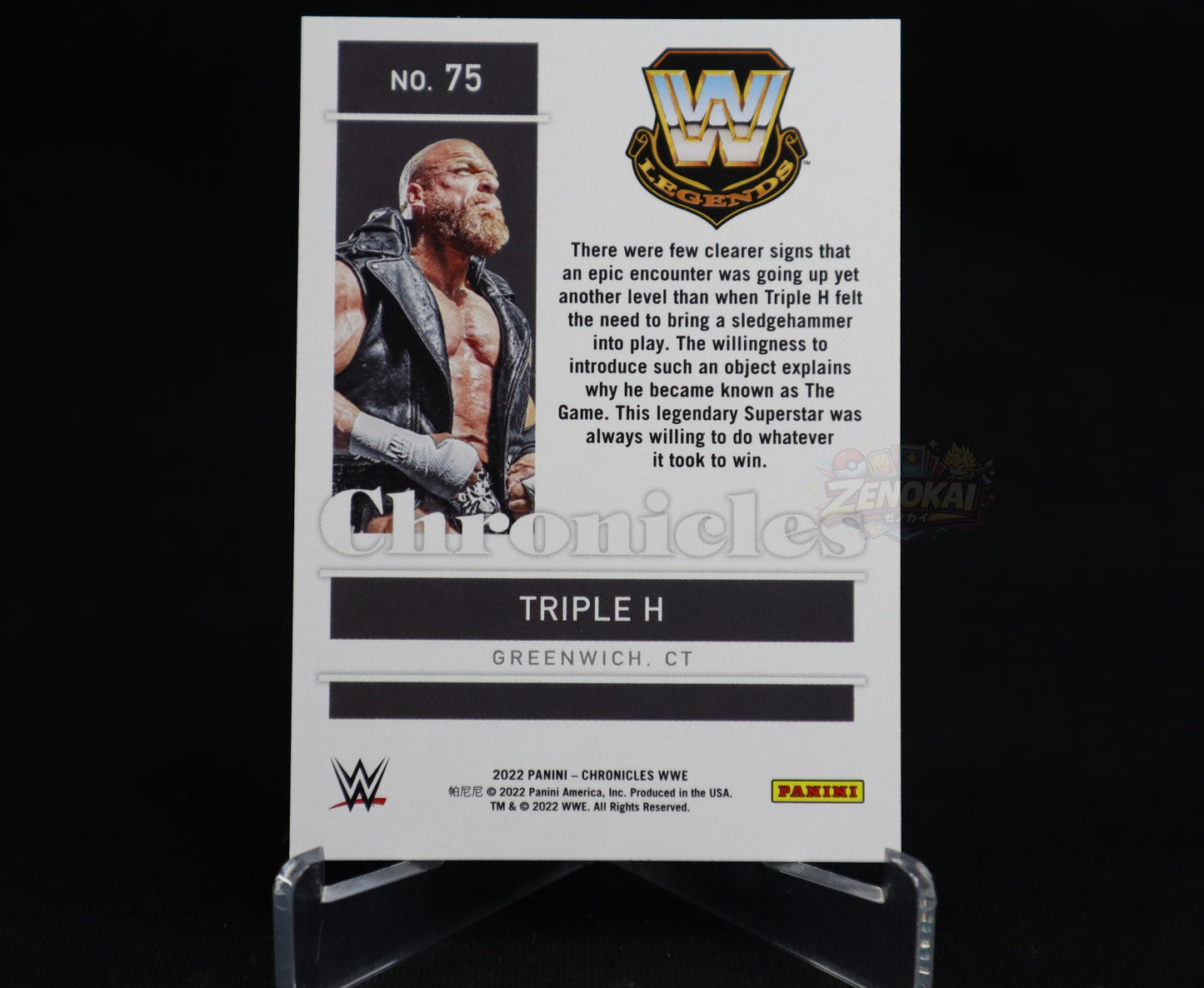 Triple H - 2022 Panini Chronicles WWE #75