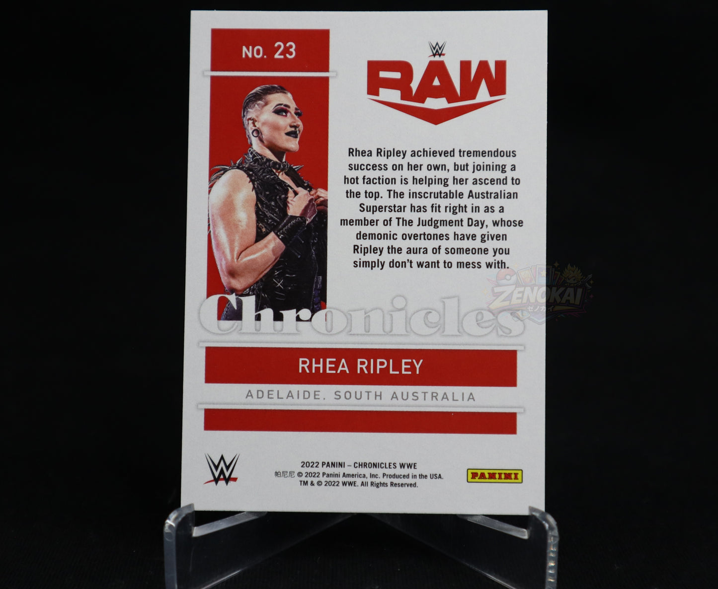 Rhea Ripley - 2022 Panini Chronicles WWE Purple #23