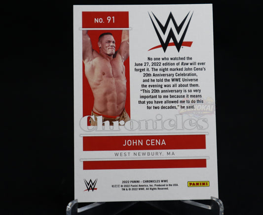 John Cena #91 2022 Panini WWE Chronicles