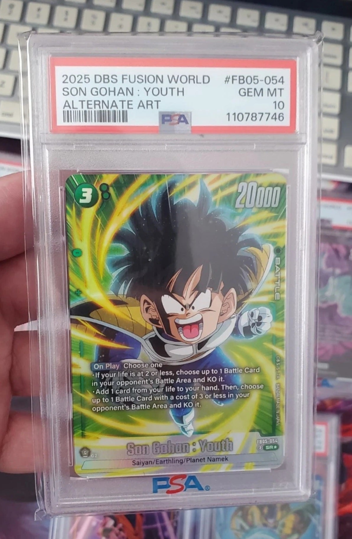 Gohan Fb05-054 PSA 10 Dragon Ball Fusion World