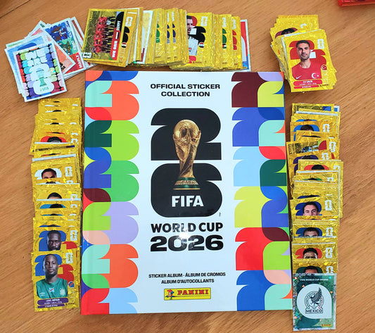 600 Gold crumple stickers + Hardcover - Panini World cup 2026 Exclusive online edition