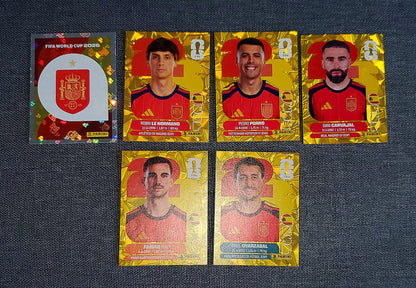 Mexico & España gold crumple lot