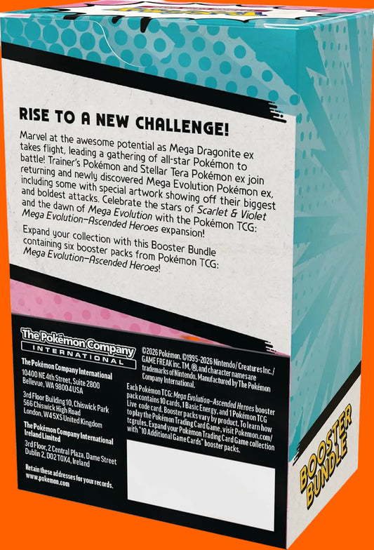 Pokémon: Mega Evolution Ascended Heroes - Booster Bundle