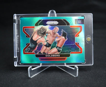 Goldberg - 2022 Panini Prizm WWE #33 Teal Prizm 01/49