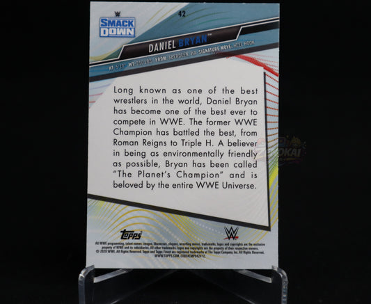 Daniel Bryan #42 Refractor 2020 Topps Finest WWE