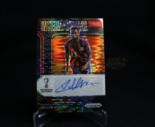 USA - Kellyn Acosta "International INK" auto Qatar 2022 Prizm breakaway 1/1