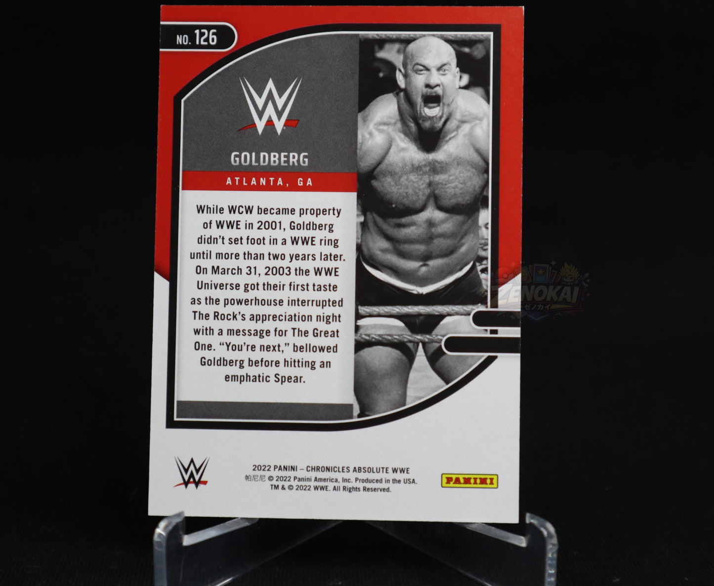 Goldberg - 2022 Panini Chronicles WWE Absolute Red /199 #126