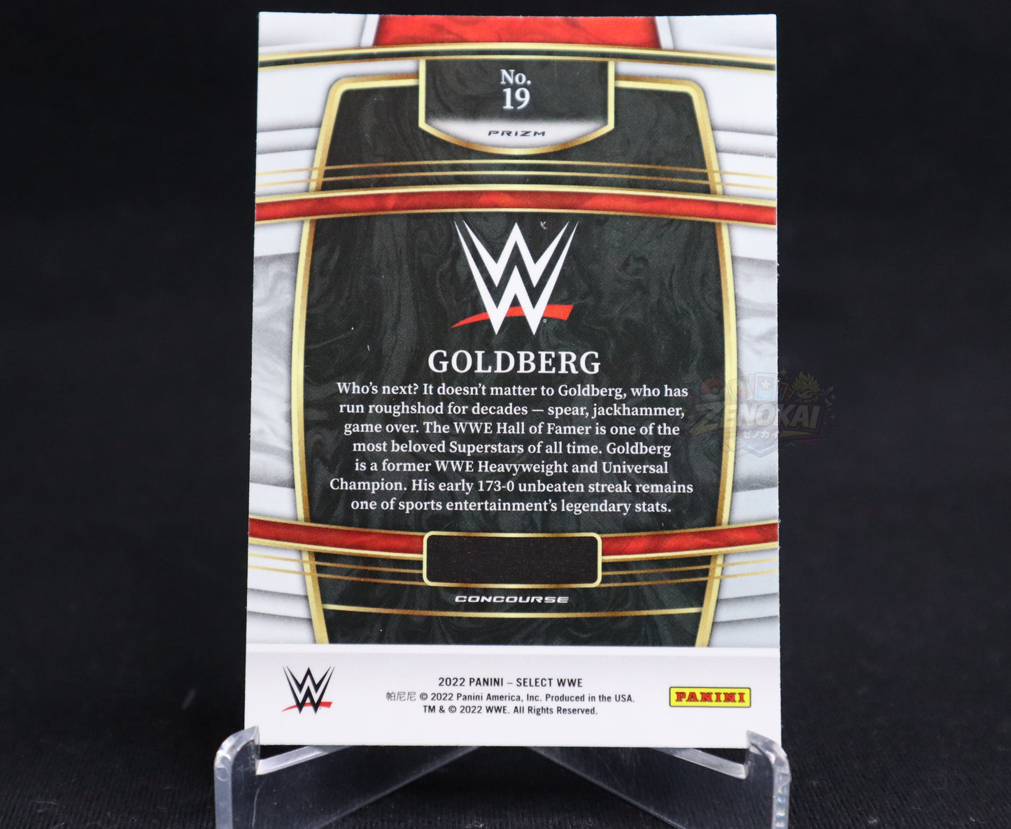 Goldberg - 2022 Panini Select WWE Concourse RED & BLUE #19