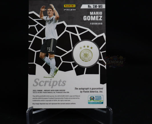 GERMANY 2021 Mosaic UEFA Euro Scripts Mario Gomez SILVER MOSAIC AUTO