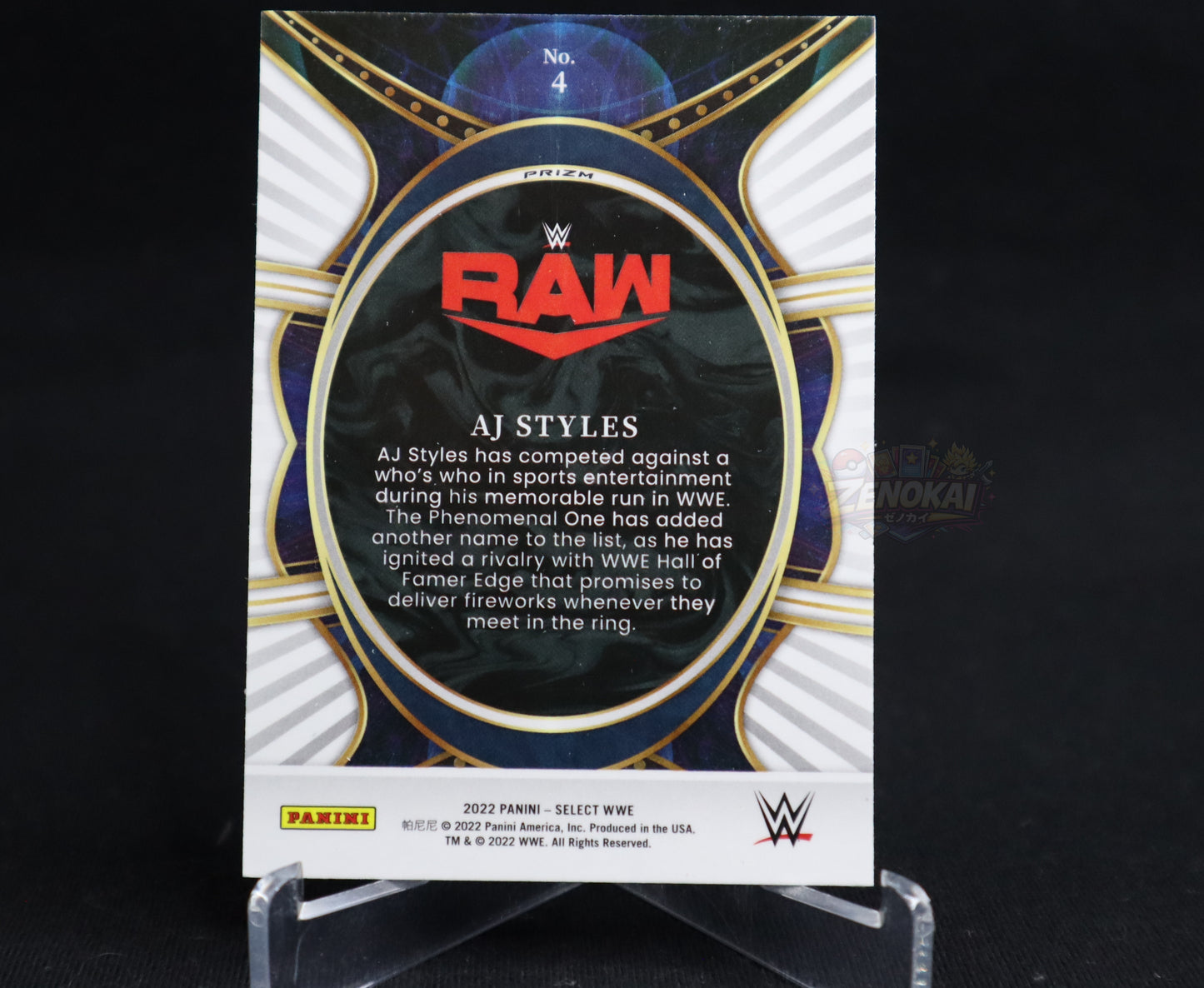 AJ Styles - 2022 WWE Panini Select Phenomenon #4