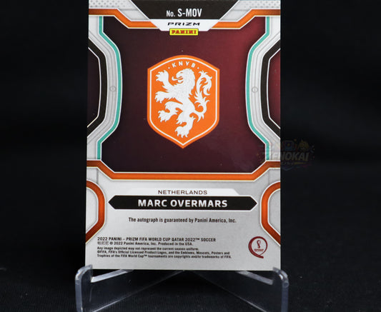 NETHERLAND 2022 Panini Prizm World Cup Qatar Signatures Choice Marc Overmars Auto