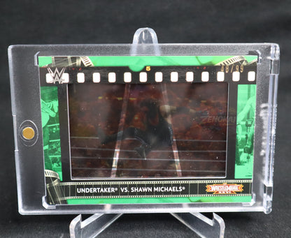 Undertaker & Shawn Michaels - 2021 Topps WWE Film Strip Relic 48/99 Wrestlemania