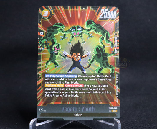 Vegeta: Youth FB08-092 SR Foil Dragon Ball Fusion World Saiyan's Pride