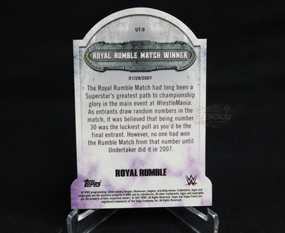 Undertaker - 2021 Topps WWE Finest Die Cut Tombstone Shape UT-9 Insert