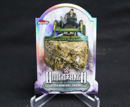 Undertaker - 2021 Topps Finest WWE Phenomenal Ending Refractor Die-Cut #UT-13