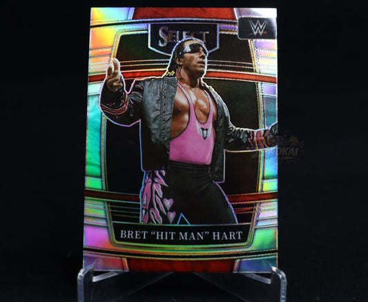 Bret Hart - 2022 Panini Select WWE Concourse #85 Silver Prizm