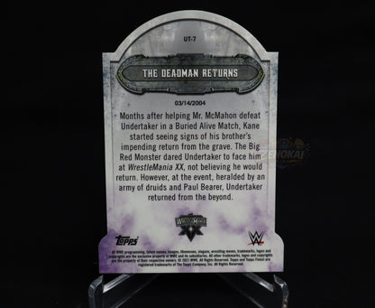 Undertaker - 2021 WWE Topps Finest Career Tribute Die-Cut UT-7