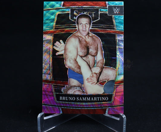 Bruno Sammartino - 2022 Panini Select WWE Tri-Color Prizms Parallel #95