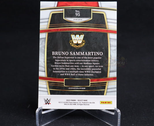 Bruno Sammartino - 2022 Panini Select WWE Tri-Color Prizms Parallel #95