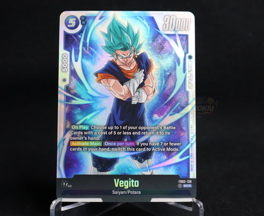 Vegito FB02-139 Secret Rare Foil Dragon Ball Super Card Game Fusion World | NM