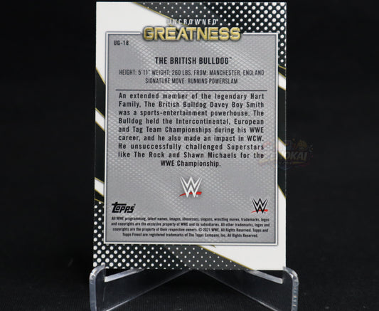 British Bulldog - 2021 Topps Finest WWE Uncrowned Greatness #UG-18