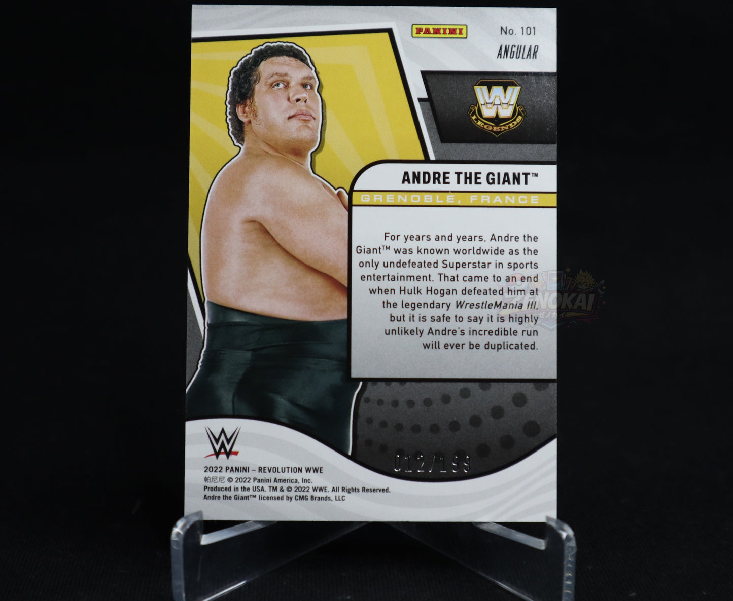 Andre The Giant - 2022 Panini Revolution WWE #101 Angular /199