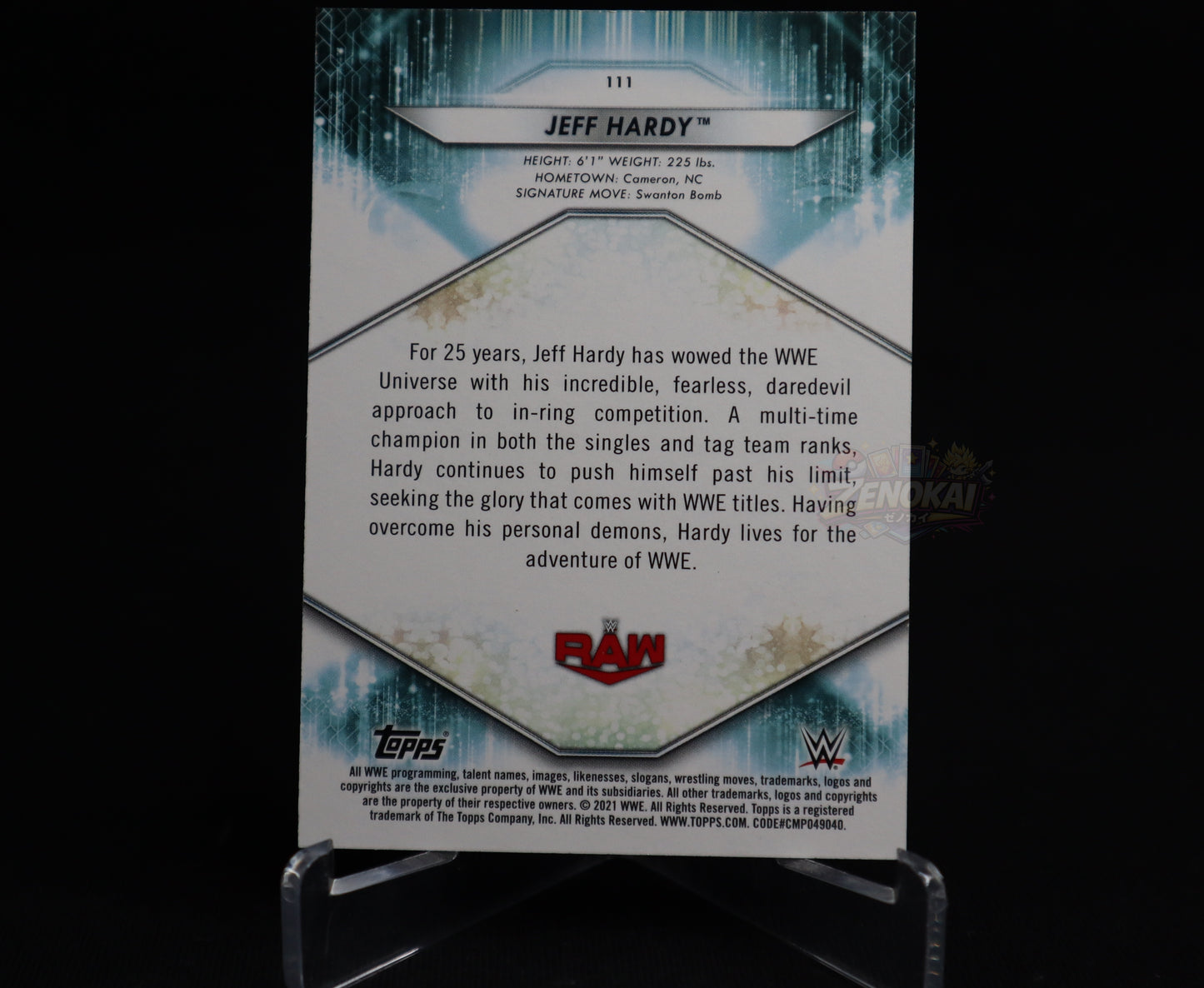 Jeff Hardy - 2021 Topps WWE Light Green Parallel /199