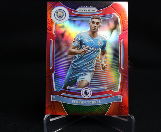 SPAIN 2021-22 Panini Prizm Premier League Red Prizm /199 Ferran Torres #14