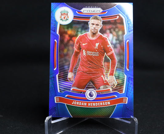 ENGLAND 2021-22 Panini Prizm EPL Jordan Henderson Blue Prizm /340