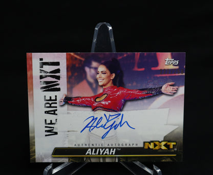 Aliyah - 2021 Topps WWE NXT We Are NXT Auto /199 #A-AL