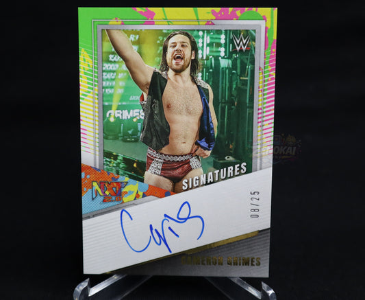 2022 Panini NXT Cameron Grimes 2.0 Parallel On Card Auto 08/25