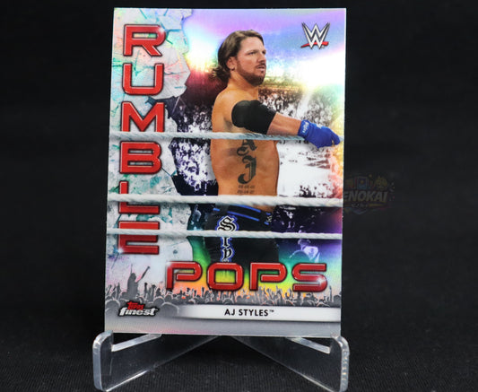 AJ Styles - 2021 Topps Finest WWE Rumble Pops Silver NM