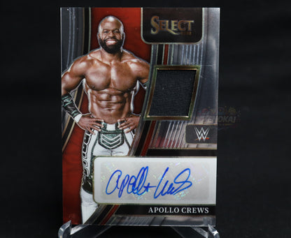 Apollo Crews - 2022 Panini Select WWE Auto Memorabilia 060/199 #AM-ACR