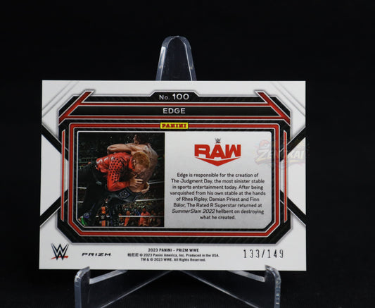 Edge - 2023 Prizm WWE #100 Purple Prizm /149