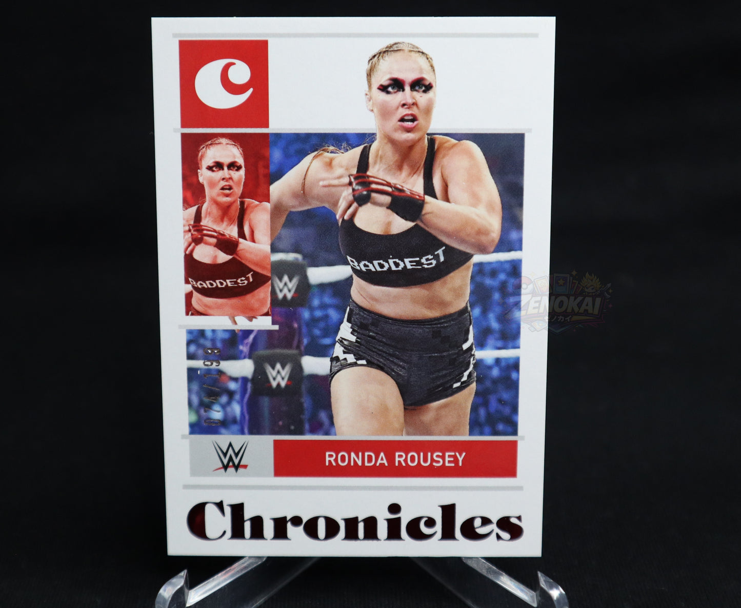 Ronda Rousey - RED BASE CARD /199 WWE PANINI CHRONICLES 2022